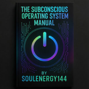 The Subconscious Operating System book cover featuring a glowing subconscious interface, neural pathways, and cosmic energy design by SoulEnergy144.
