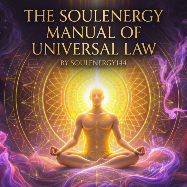 SoulEnergy Manual of Universal Law book cover representing energy, consciousness, and universal principles