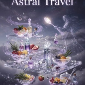 Mystical ebook cover for "The Dreamwalker's Guide to Out-of-Body Nutrition" by SoulEnergy144 — featuring ethereal imagery of high-frequency foods, astral symbolism, and light-body activation visuals. Book 2 of the Dreamwalker Series