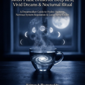Front cover of Lunar Sleep Tonics by SoulEnergy144 — a moon-phase drink guide for deep rest, vivid dreams, and nocturnal magic featuring hydro-alchemy and lunar sleep rituals