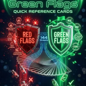 SoulEnergy144 SuppleScan SoulEnergy144 SuppleScan Red Flags Green Flags Quick Reference Cards front cover