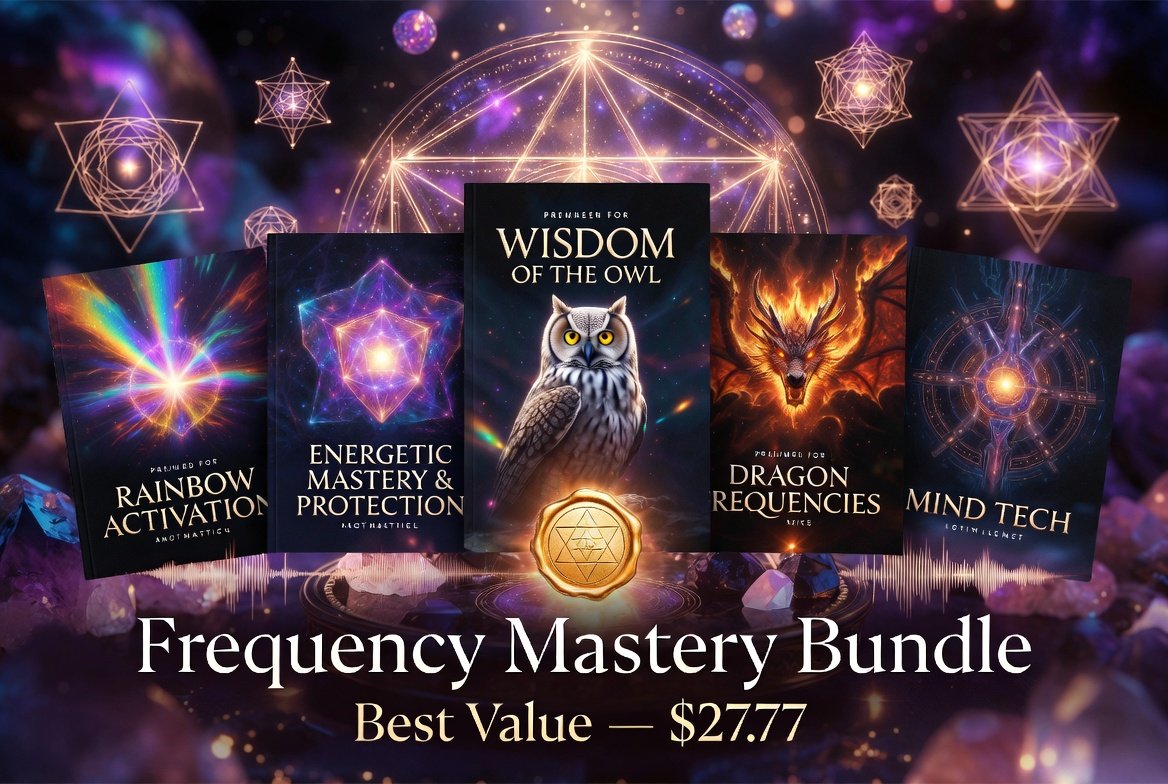 SoulEnergy144 Frequency Mastery Bundle — 5 ebooks: Rainbow Activation, Energetic Mastery, Wisdom of the Owl, Dragon Frequencies, Mind Tech