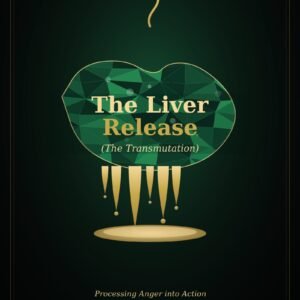 The Liver Release: Processing Anger into Action — Special Edition SoulEnergy144 cover for The Liver Release: Processing Anger into Action — an emerald faceted liver gem with molten gold on a dark void, a volume of The Biological Secrets to Health.