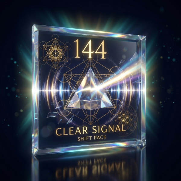 144 Shift Pack — Clear Signal 3D crystal mockup