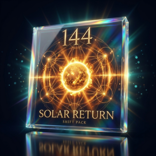 144 Shift Pack — Solar Return 3D crystal mockup