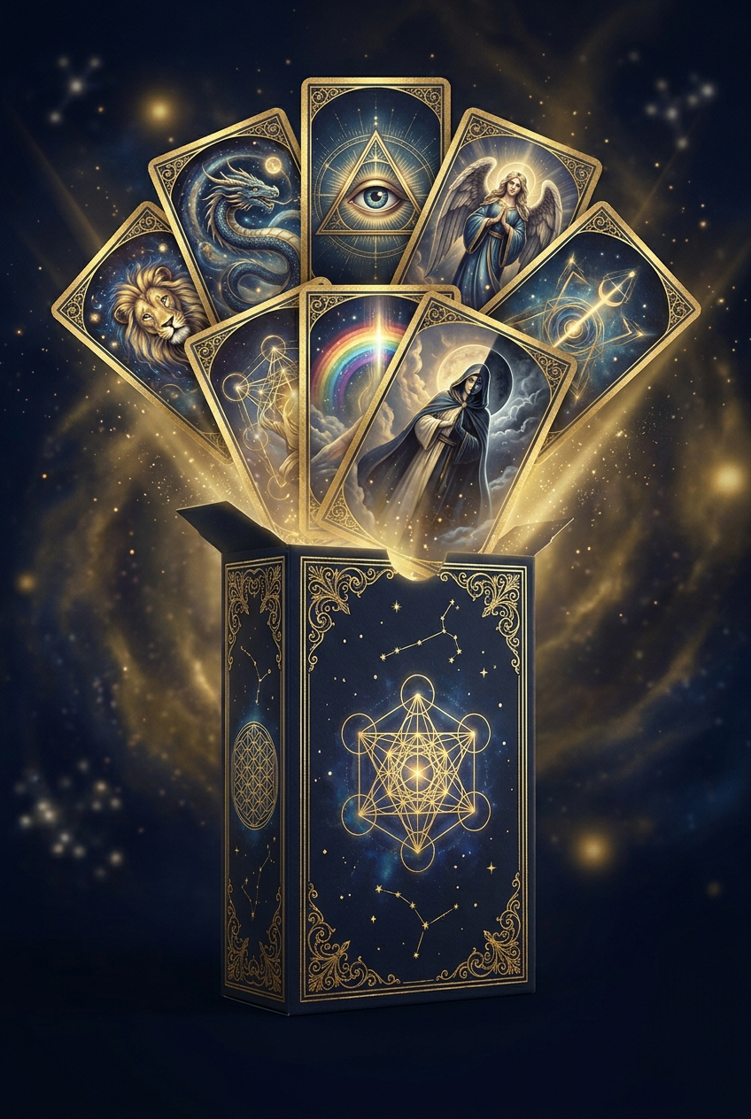 The SoulEnergy144 Oracle Collection — all 8 digital oracle decks plus companion guidebooks, luxury boxed set